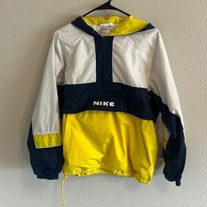 Yellow and blue medium Nike windbreaker